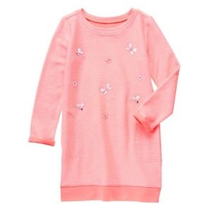 NWT! Gymboree Girls Peach French Terry Dress! 8